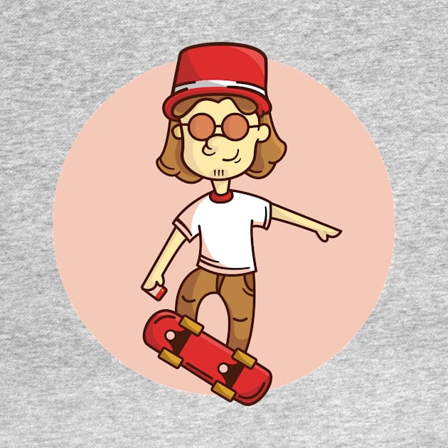 Skate Illustration by Haaakew